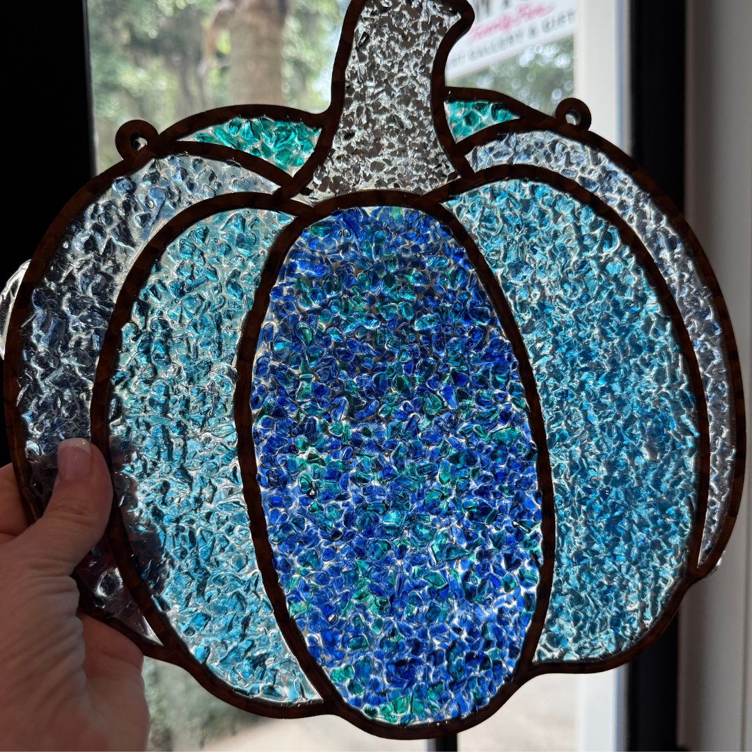Coastal Blue Pumpkin DIY Art Experience Kit