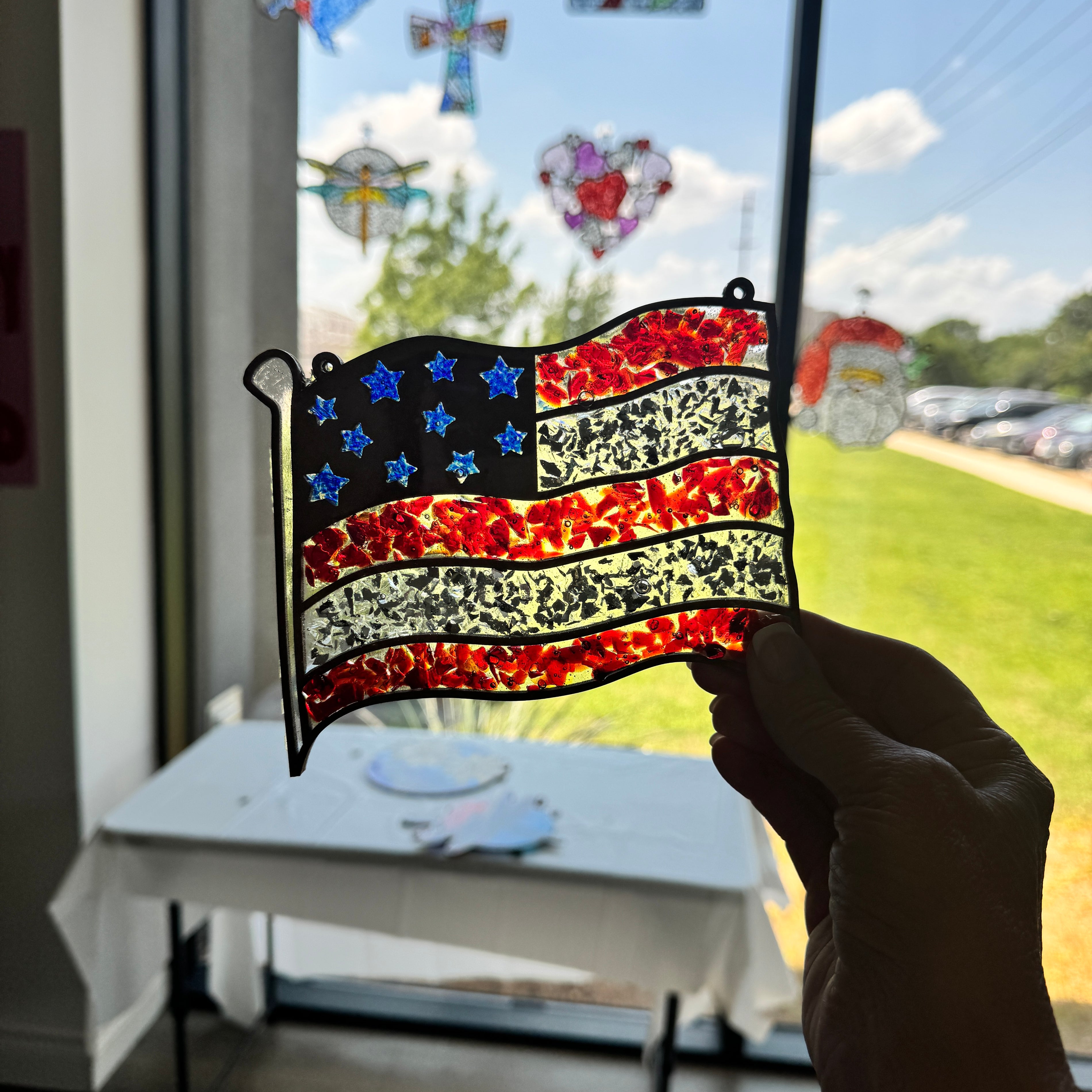 Stars & Stripes — Bold Cut; (6" Mini DIY Home Art Experience Kit)