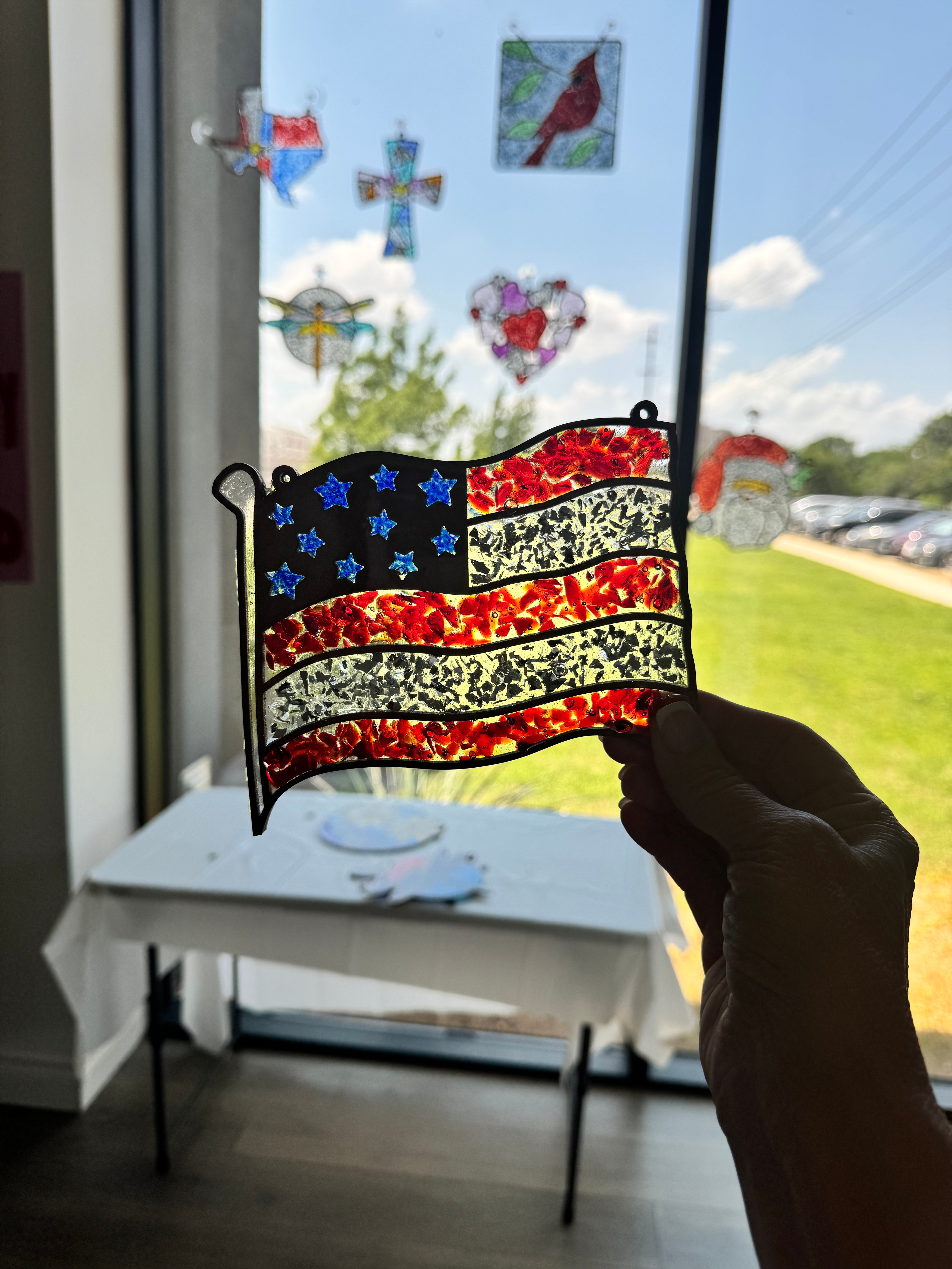 Stars & Stripes — Bold Cut; (6" Mini DIY Home Art Experience Kit)