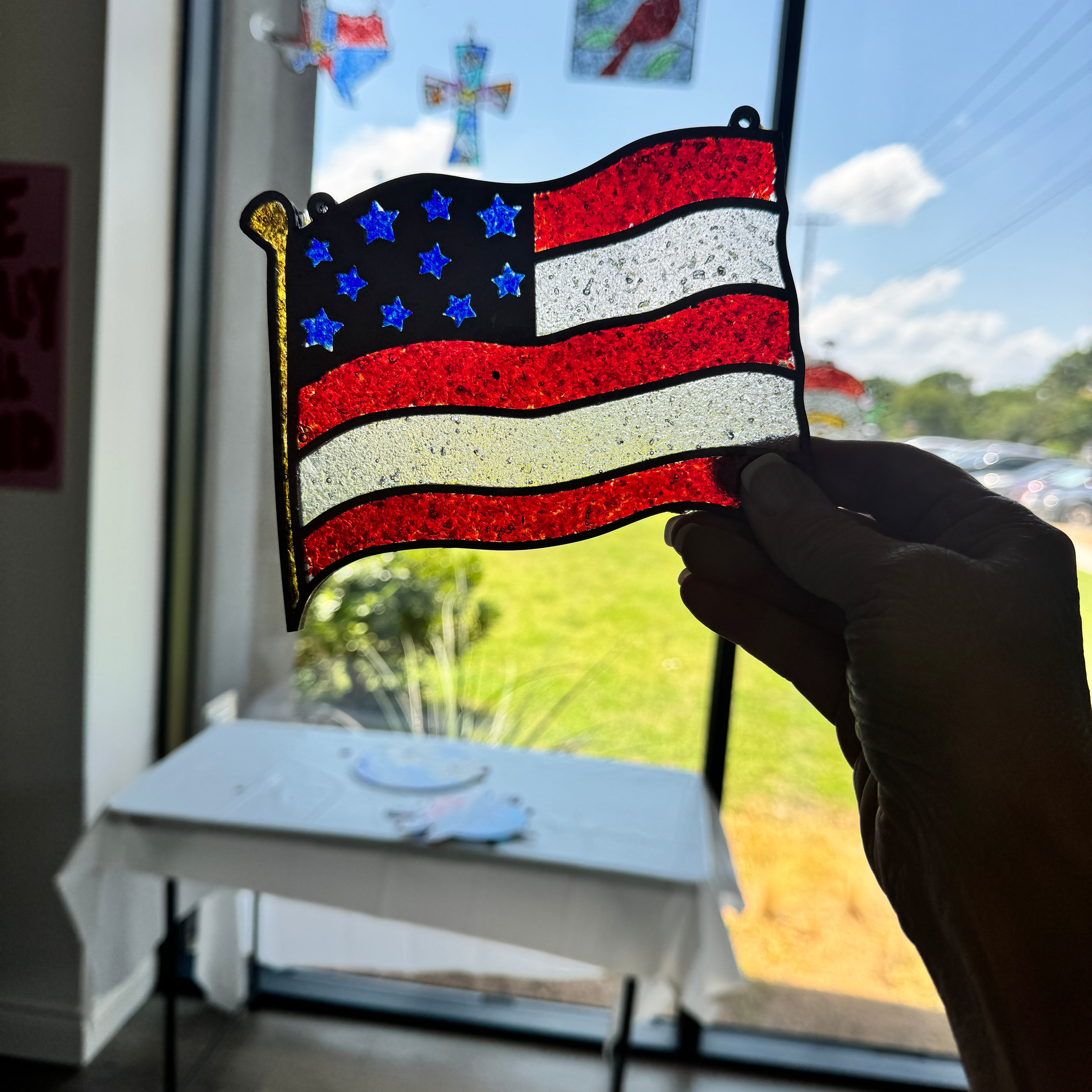 Stars & Stripes — Fine Cut; 6" Mini DIY Home Art Experience Kit