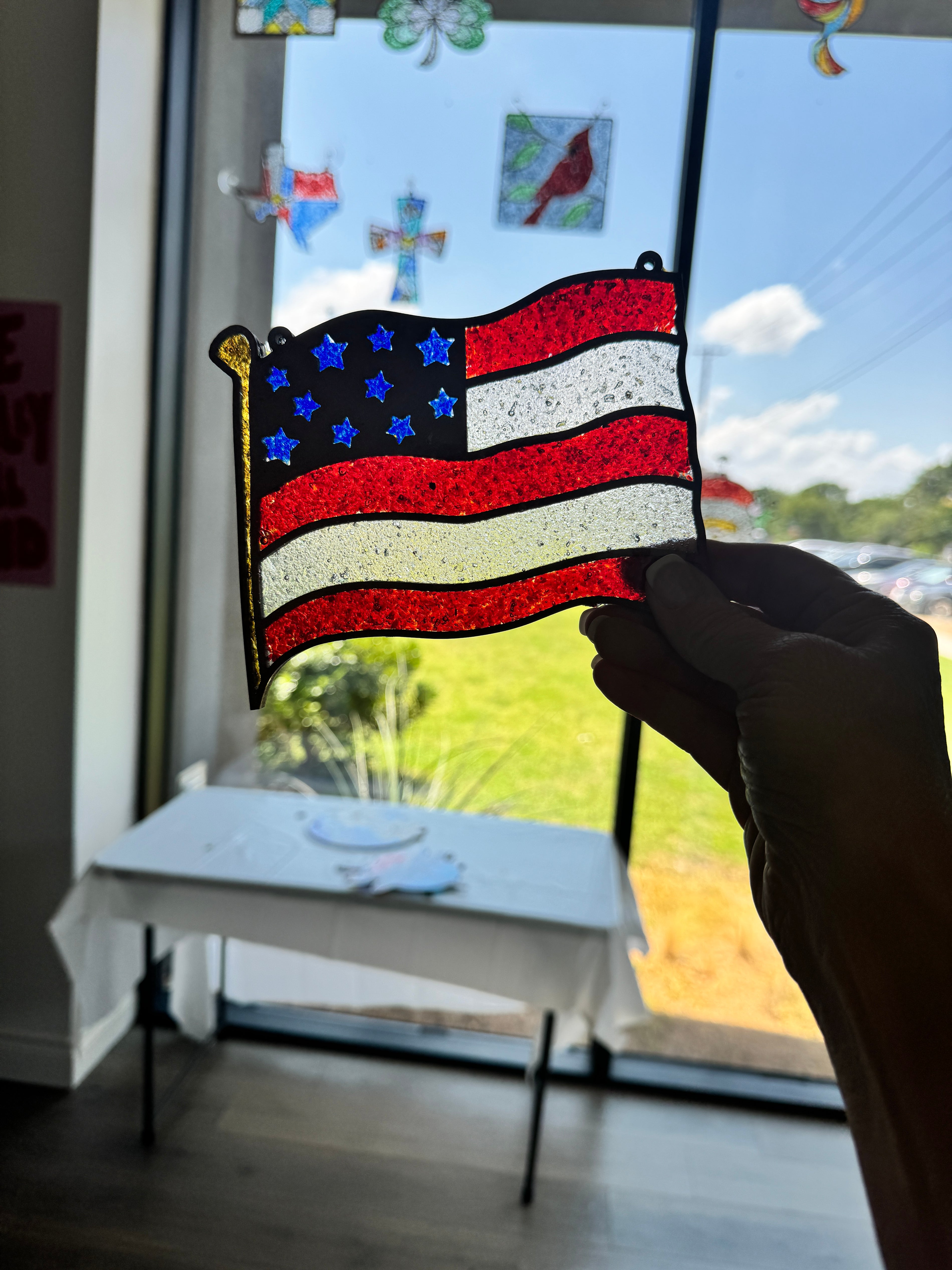 Stars & Stripes — Fine Cut; 6" Mini DIY Home Art Experience Kit